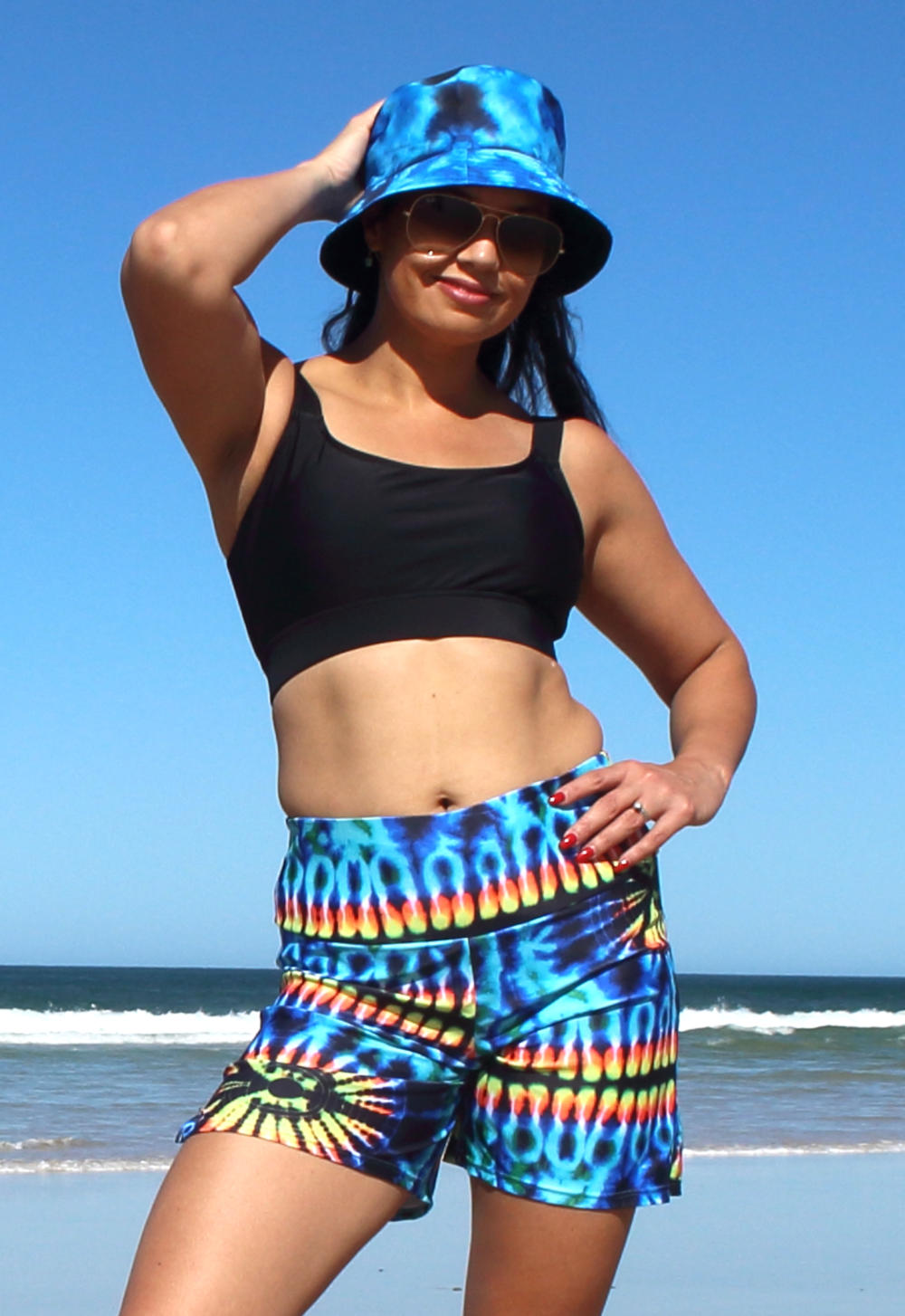 Colourful Baggy Swim Shorts For Women