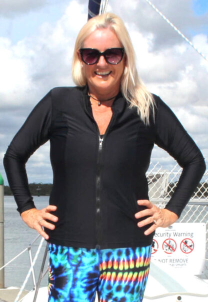 long sleeve womens swim shirts with zip australia new zealand