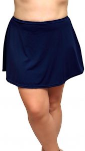 chlorine resistant plus size swim skirt