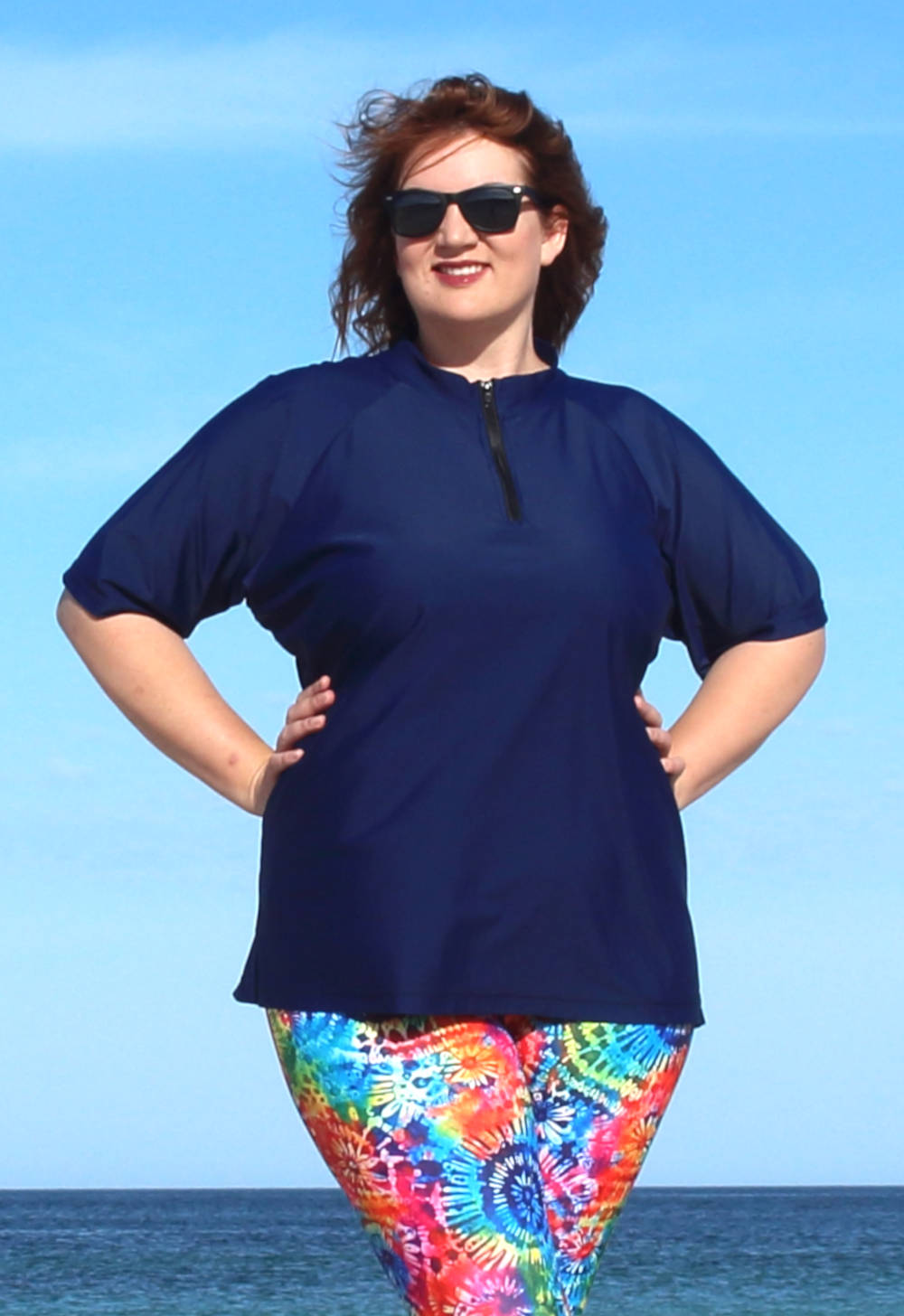 Plus Size Chlorine Resistant Swim Shirt