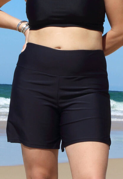 Loose-Fit-Swim-Shorts-Board-Shorts-for-Women Comfy high waist band