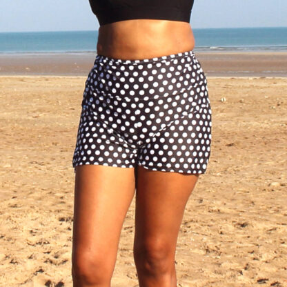 spotty-swim-shorts-for-women