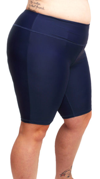 chlorine resistant plus size above knee swim leggings