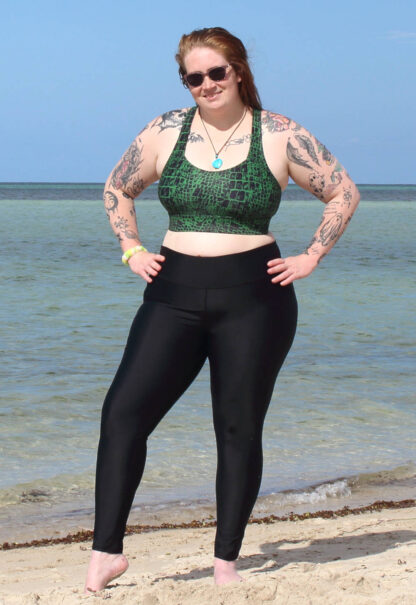 Plus Size Swim Tights with Inner Brief For Women