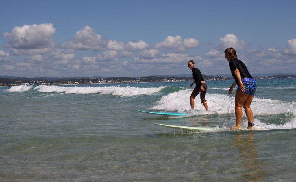 mums who surf mature surfing women gold coast australia