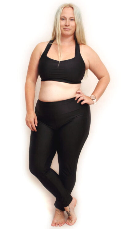 womens plus size long leg swim tights