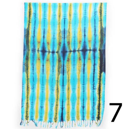 Stripe Tie Dye Sarong Blue