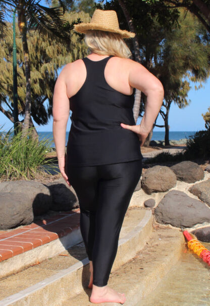 Plus Size Chlorine Resistant Long Swim Tights au nz us uk ca eu ie za