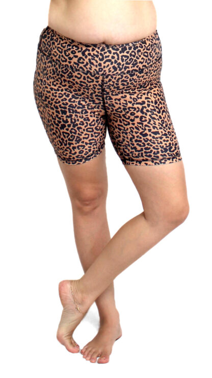 Leopard Print Boyleg Swim Shorts