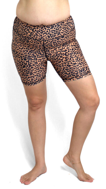 leopard print swim boyleg bikini bottoms