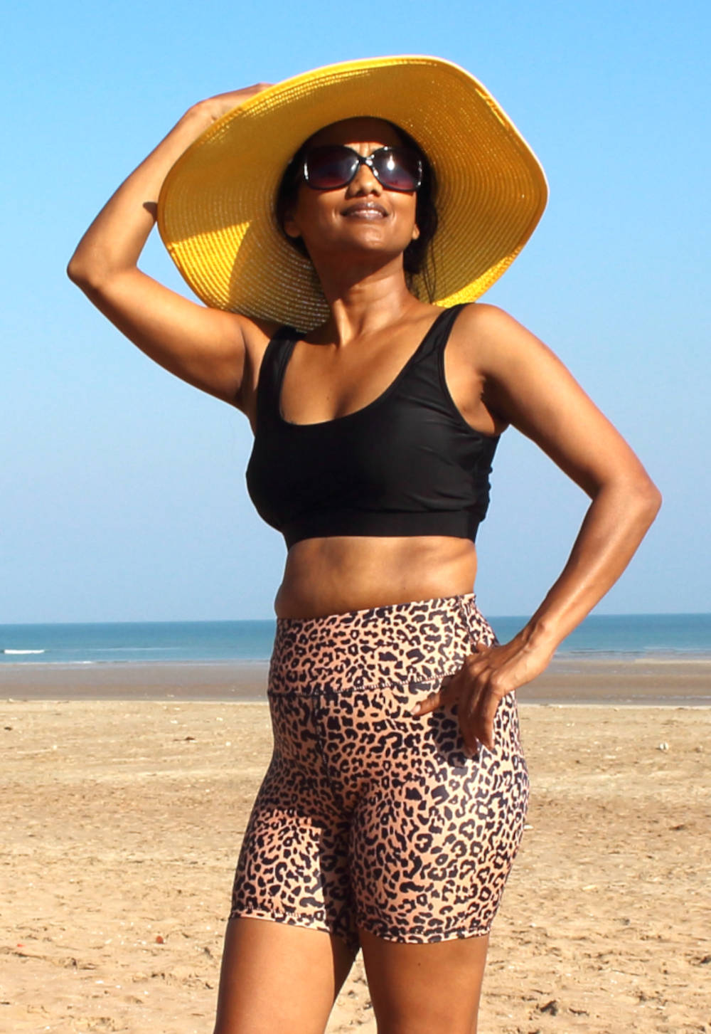 Leopard Print Boyleg Swimwear Short For Women