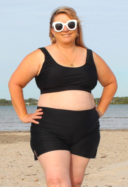 black swim shorts plus size swimwear near me