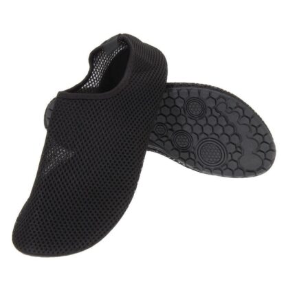 mesh water shoes with rubber sole