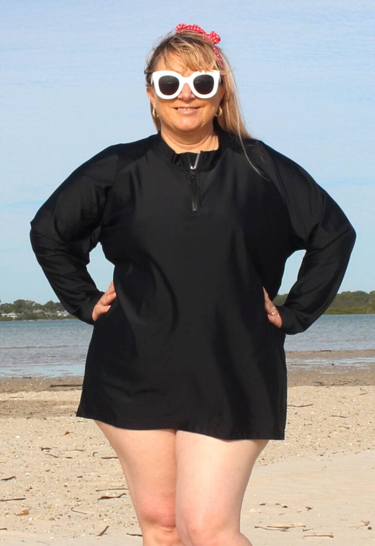 Women's Plus Size Long Sleeve Baggy Rashies oceanroadswimwear