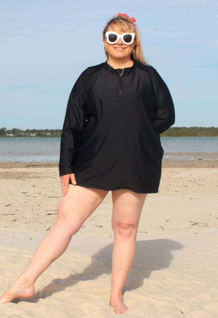 Women's Plus Size Long Sleeve Baggy Rashies oceanroadswimwear