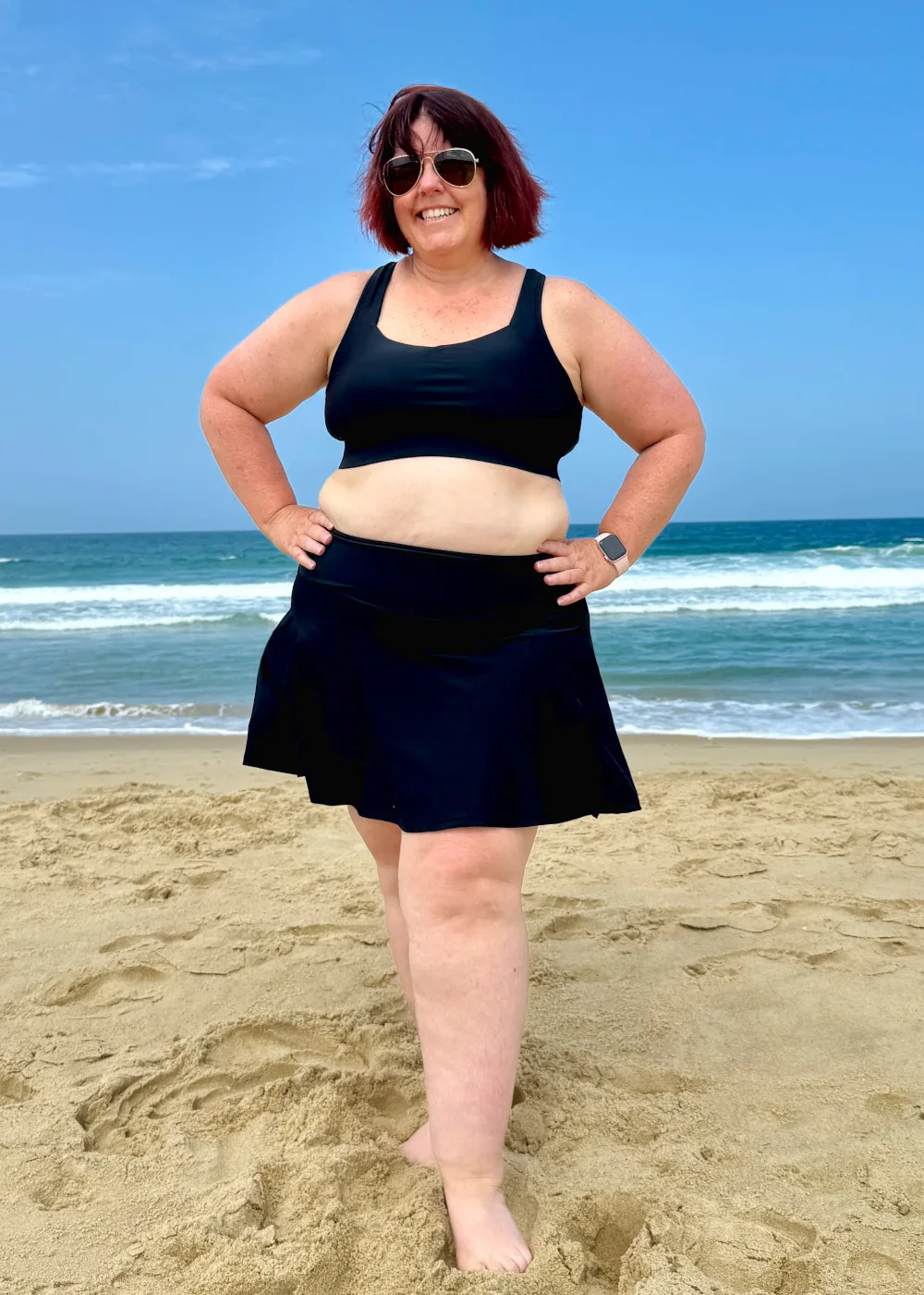 Plus Size Swim Skirt Chlorine Resistant