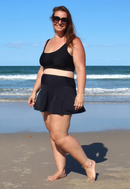 two piece swimskirt set plus size xl