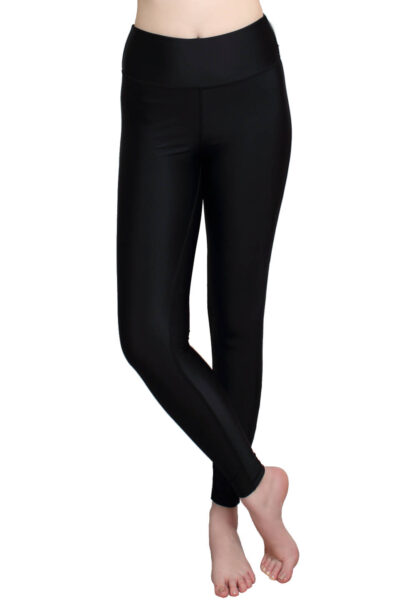 womens chlorine resistant long leggings swimming pants