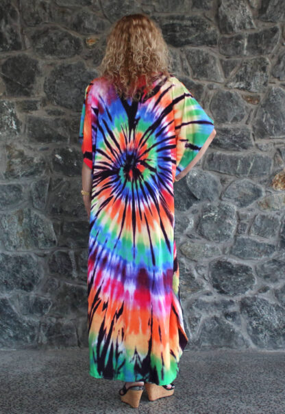 poncho dress beach wear tie dye