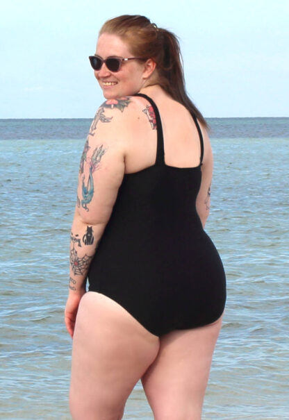 Plus Size One piece Swimsuit with Zipper