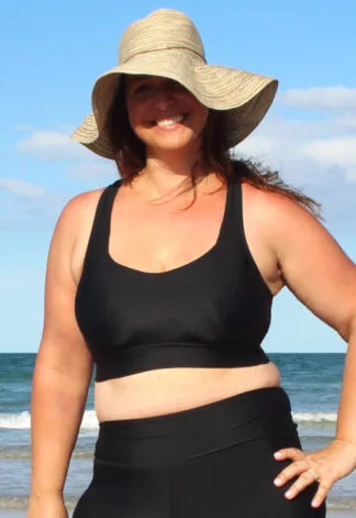 Buy Plus Size Chlorine Resistant Racer Back Bikini Top