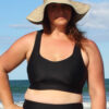 Buy Plus Size Chlorine Resistant Sporty Racer Back Swim Bralette
