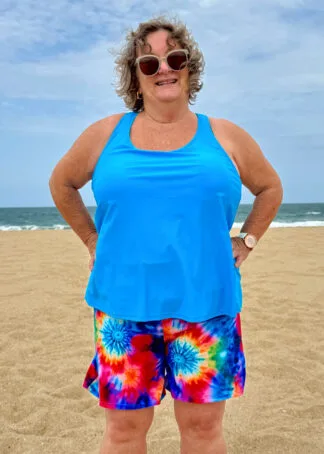 Plus Size Baggy Swim Short with Inner Brief womens Boadies