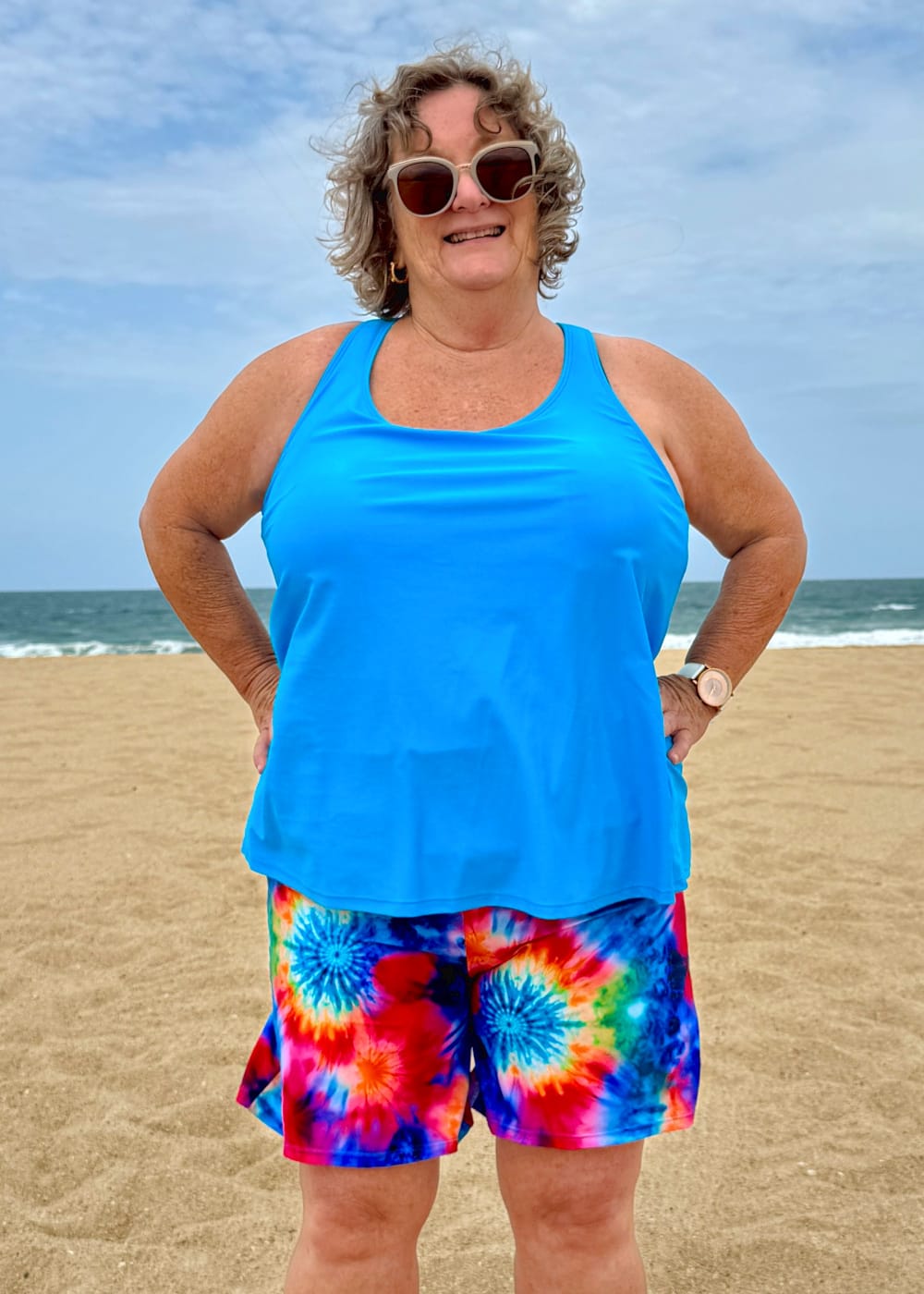 Plus Size Baggy Swim Short with Inner Brief womens Boadies