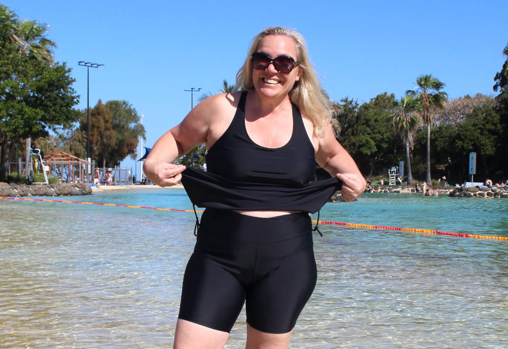 swimwear that secures top to bottoms no riding up