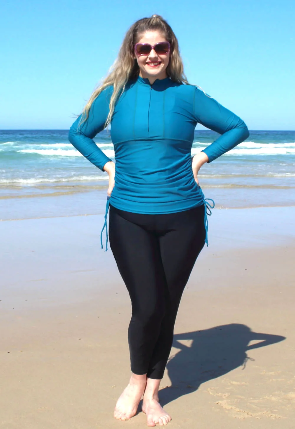 Long Sleeve Swim Plus Size Uv Swim Shirt Plus Size UV Swim
