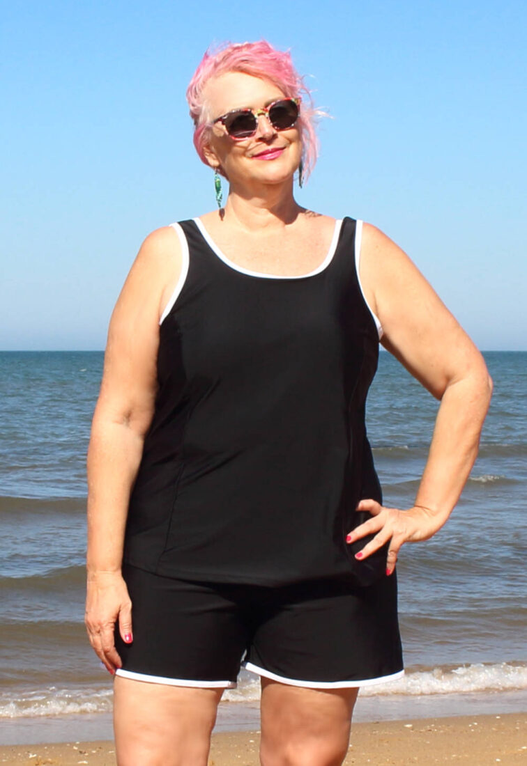 Plus Size Tankini and Shorts Set Baggy Loose Fit Womens