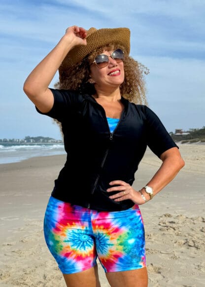 CHLORINE RESISTANT SWIMSUIT WITH RASHIE