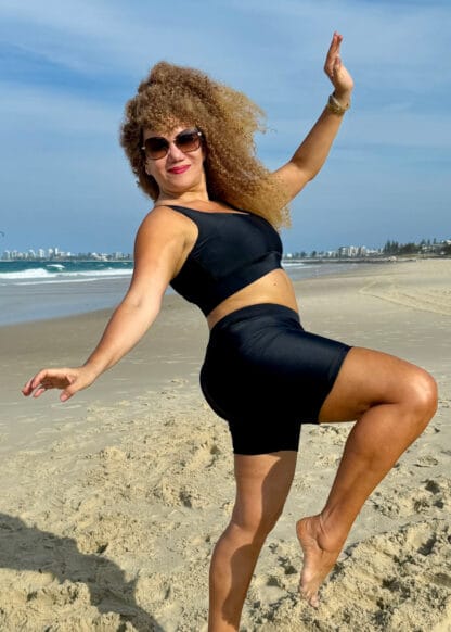 boyleg bikini set shorts and crop top