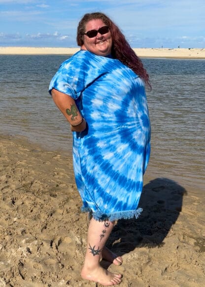 Plus Size Beach Dress with Tassel