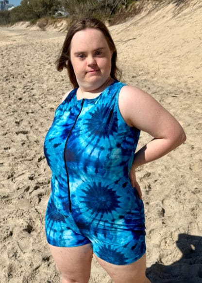 Plus Size High Neck Boyleg Swimsuit - Image 4
