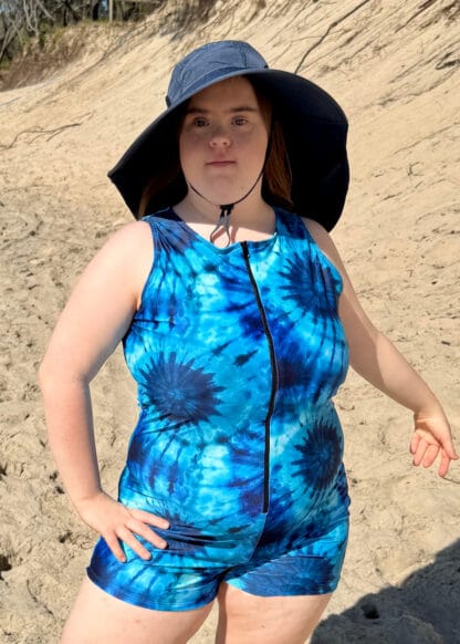 modest one piece swimsuit for women