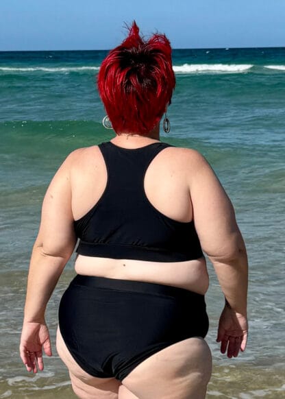 plus size chlorine resistant racer back bikini