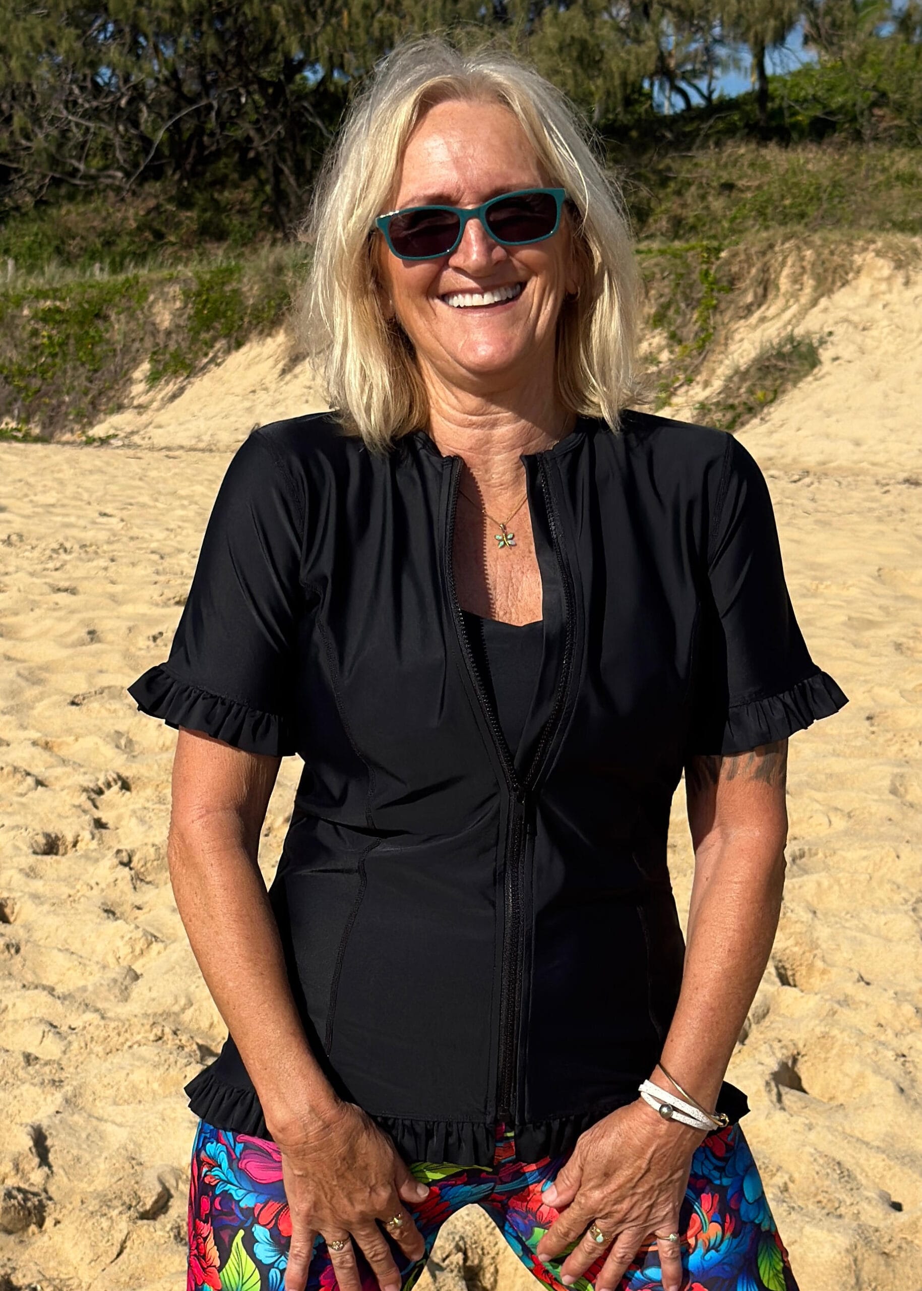 zip up sun protection swim shirts for women