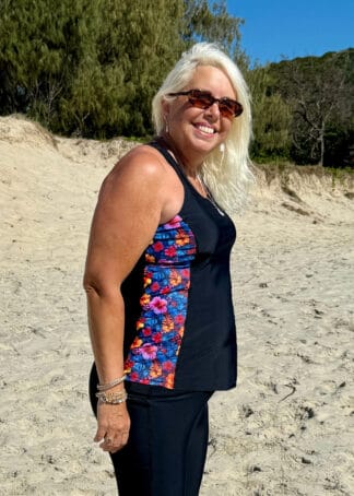 Chlorine Resistant Racer Back Tankini Top