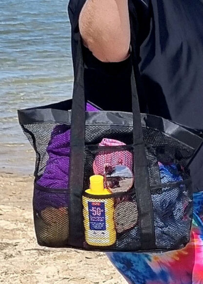 Mesh Beach Bag Sand Free - Image 3