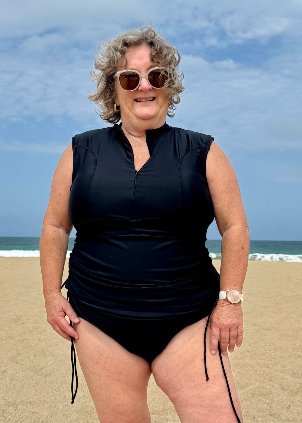 Plus Size High Neck Tankini Set Chlorine Resistant