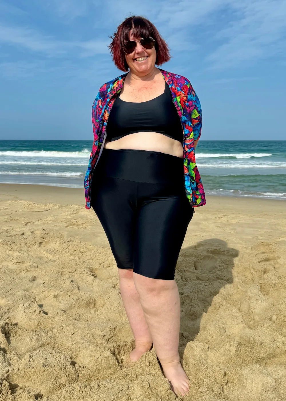 Plus Size Swim Shorts Knee-Length