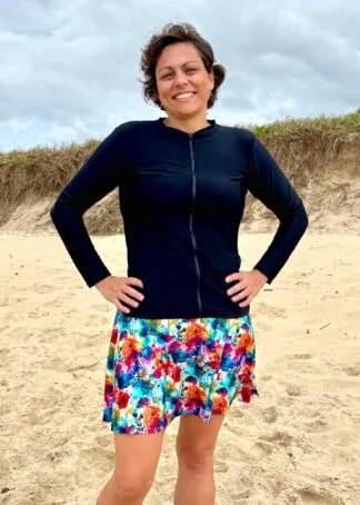 Swim Skirt Chlorine Resistant with Hidden Shorts Feature
