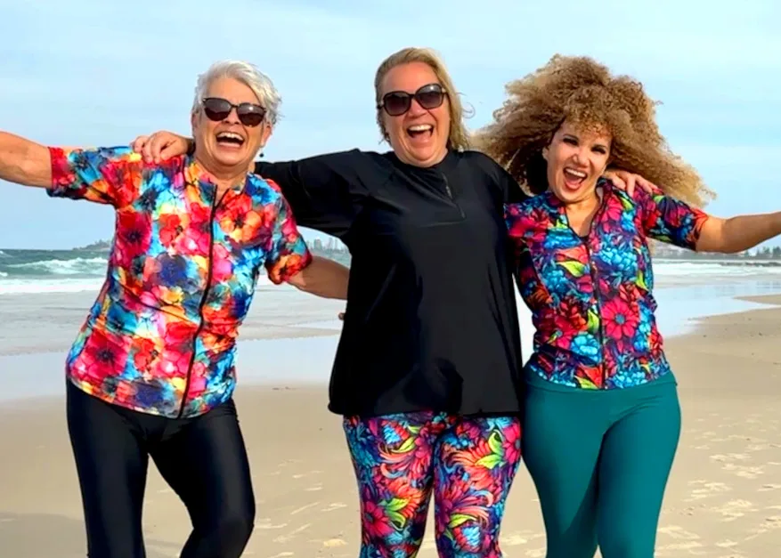 Women trying on OceanRoad swimwear