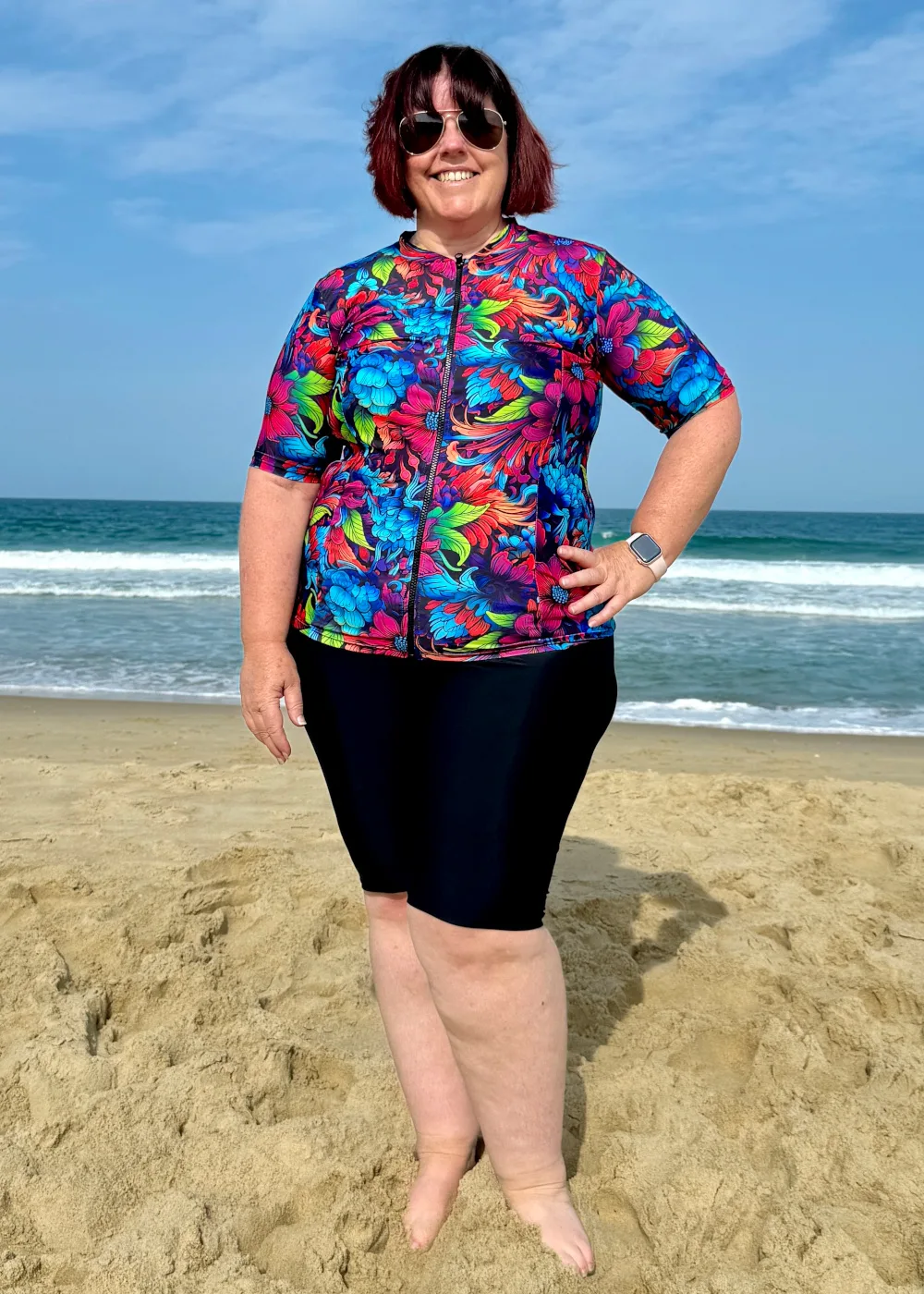 plus size curvy womens swim shorts jammers high waist inner brief near me