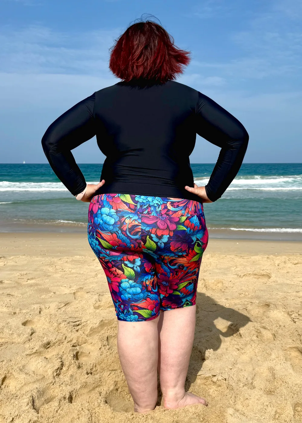 plus size swim leggings above knee australia