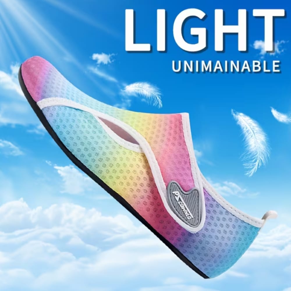 Women's Velcro Aqua Shoes Rubber Sole | Rubber Sole - Image 2